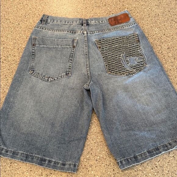 PHAT FARM Baggy Y2K Hip Hop Streetwear Embroidered Jorts Shorts - Picture 7 of 14